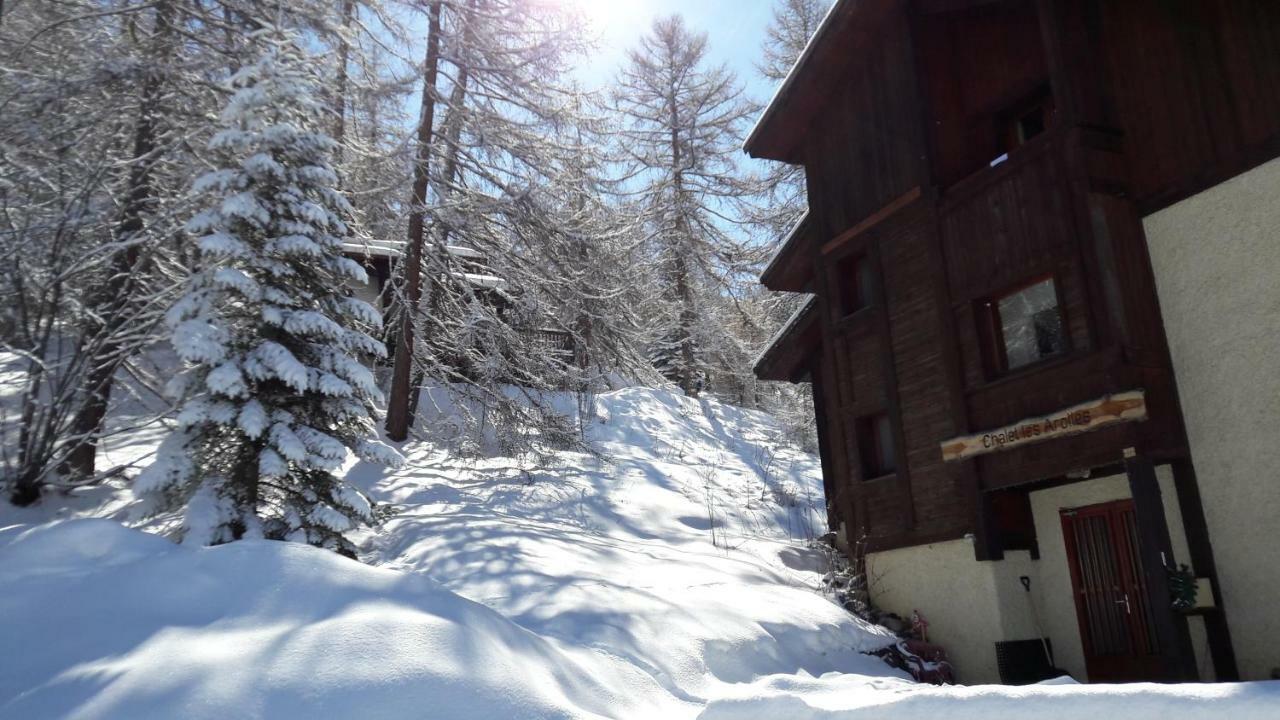 Chalet Les Arolles เลซอร์ ภายนอก รูปภาพ
